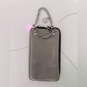 Grey Bandolier wrist purse